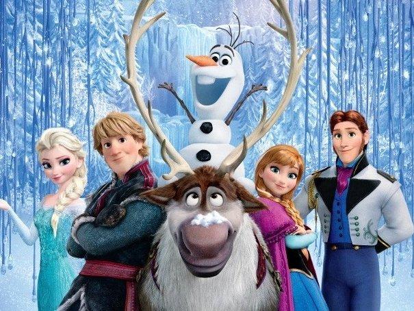 The cast of Frozen is portrayed as humbly and goofy as the movie leads on. The smiling faces and appropriate posing makes Swansons claims appear outrageous. 