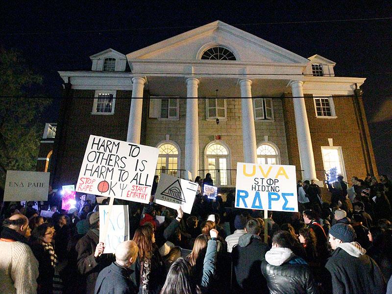 The+allegations+against+a+UVA+fraternity+stirred+up+anger+on+campus.++College+students+not+only+at+UVA+but+across+the+country+have+been+actively+protesting.