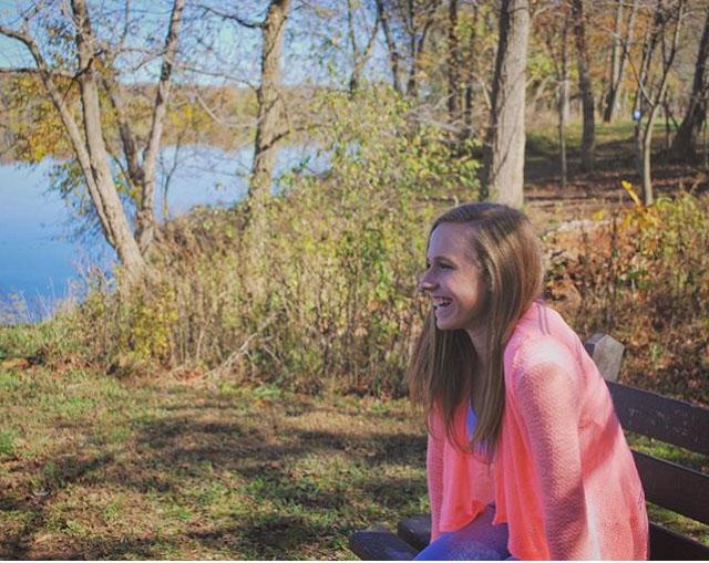 Josie+Roberts+enjoying+the+autumn+weather.+Her+creative+personality+is+shown.+