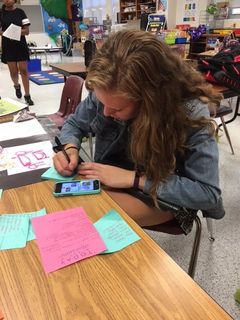 Writing down names for the Homecoming committee, Ryan is committed to getting others involved not only in our school, but in the community as well. 