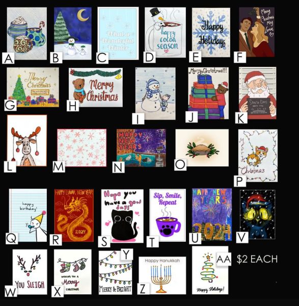 12 NAHS Members Selling Holiday Cards This Week